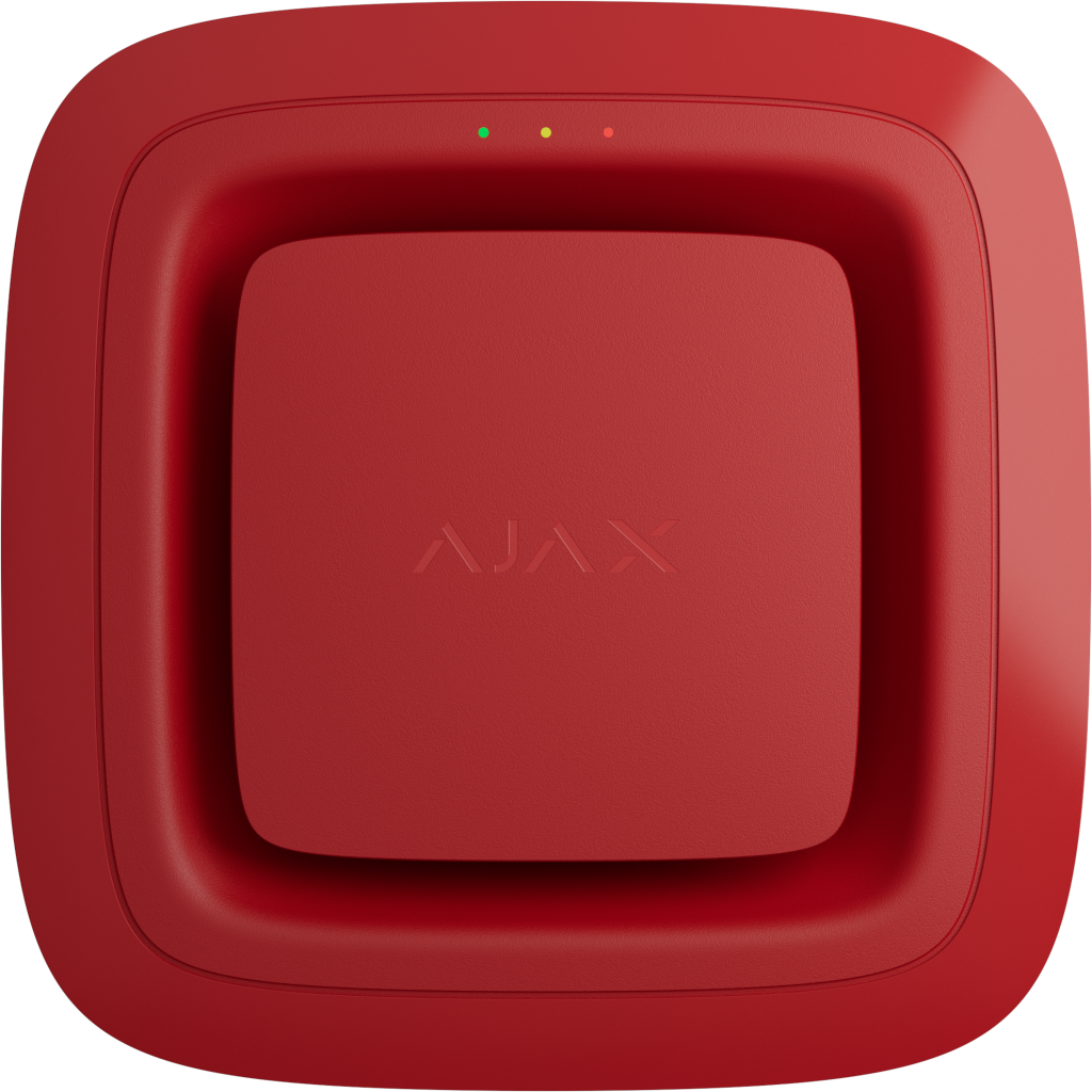 avertisseur sonore rouge face fiche produit