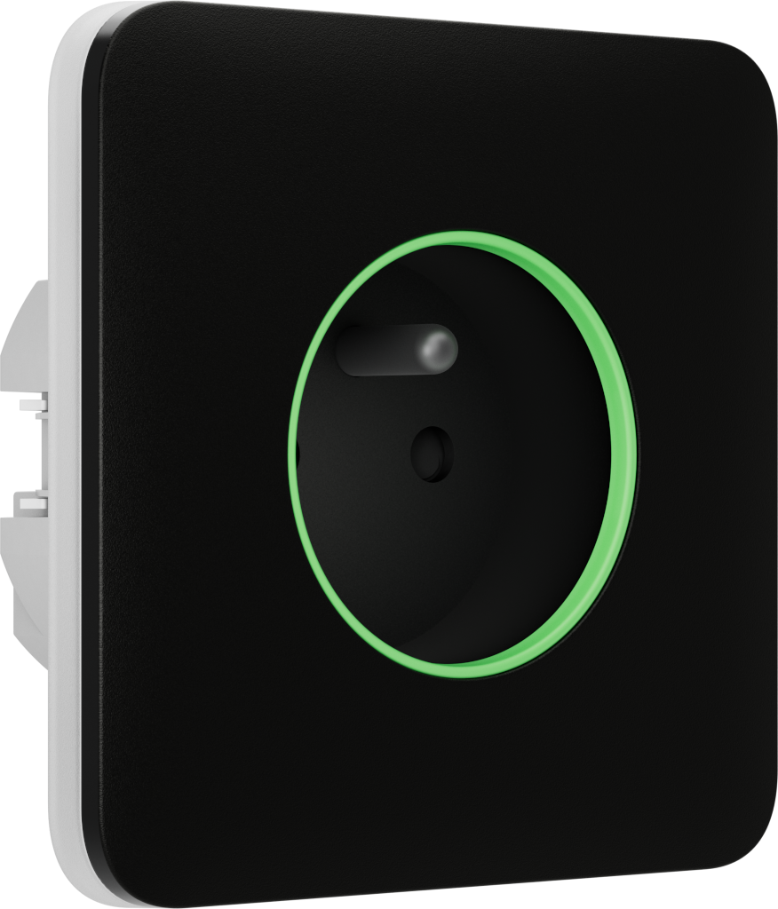 prise connectee encastree noire fiche produit